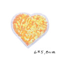 custom sequin iron on patches heart shapes embroidery patch